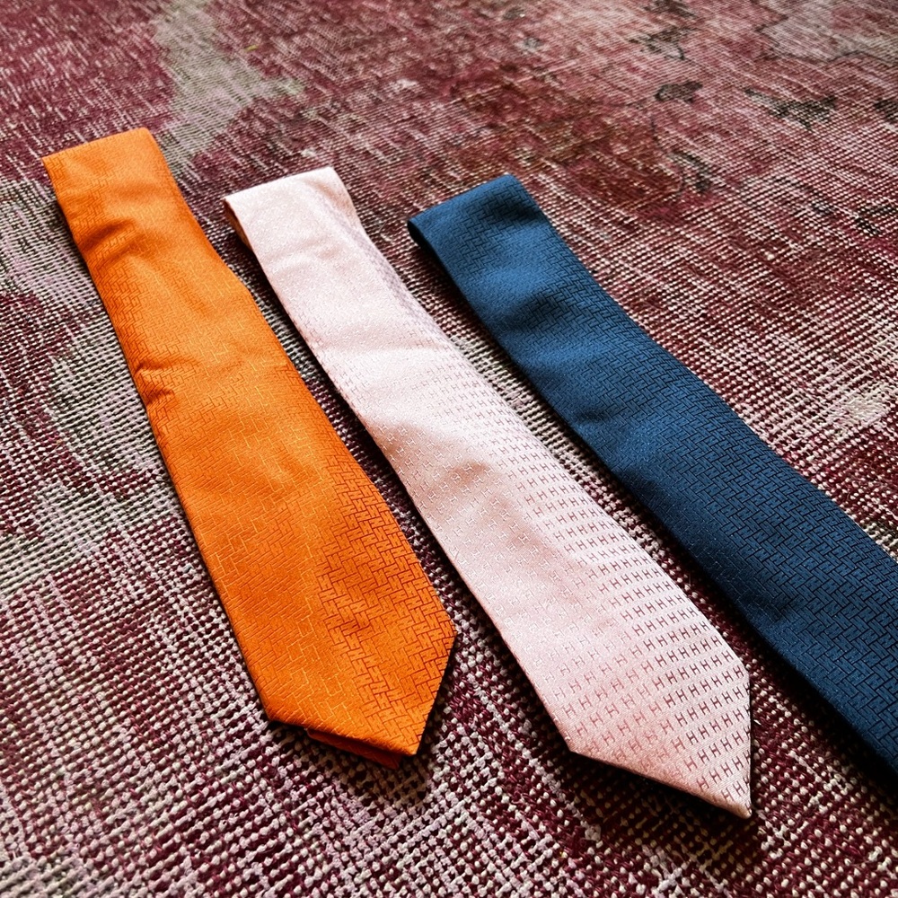 HERMES Tie(s) - three colors, can sell as singles